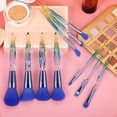 thumbnail image 2 of 10Pcs/Set Makeup Brush with Faux Crystal Handle Portable Multifunction Foundation Loose Powder Blush Eye Shadow Brow Lip Cosmetic Brush Kit, 2 of 8