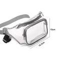 thumbnail image 2 of riñonera transparente, riñonera resistente a la intemperie para mujer, para hombre, viaje, playa, evento, bolsa de concierto Adepaton CPB-DE-SSW1443-4, 2 of 5