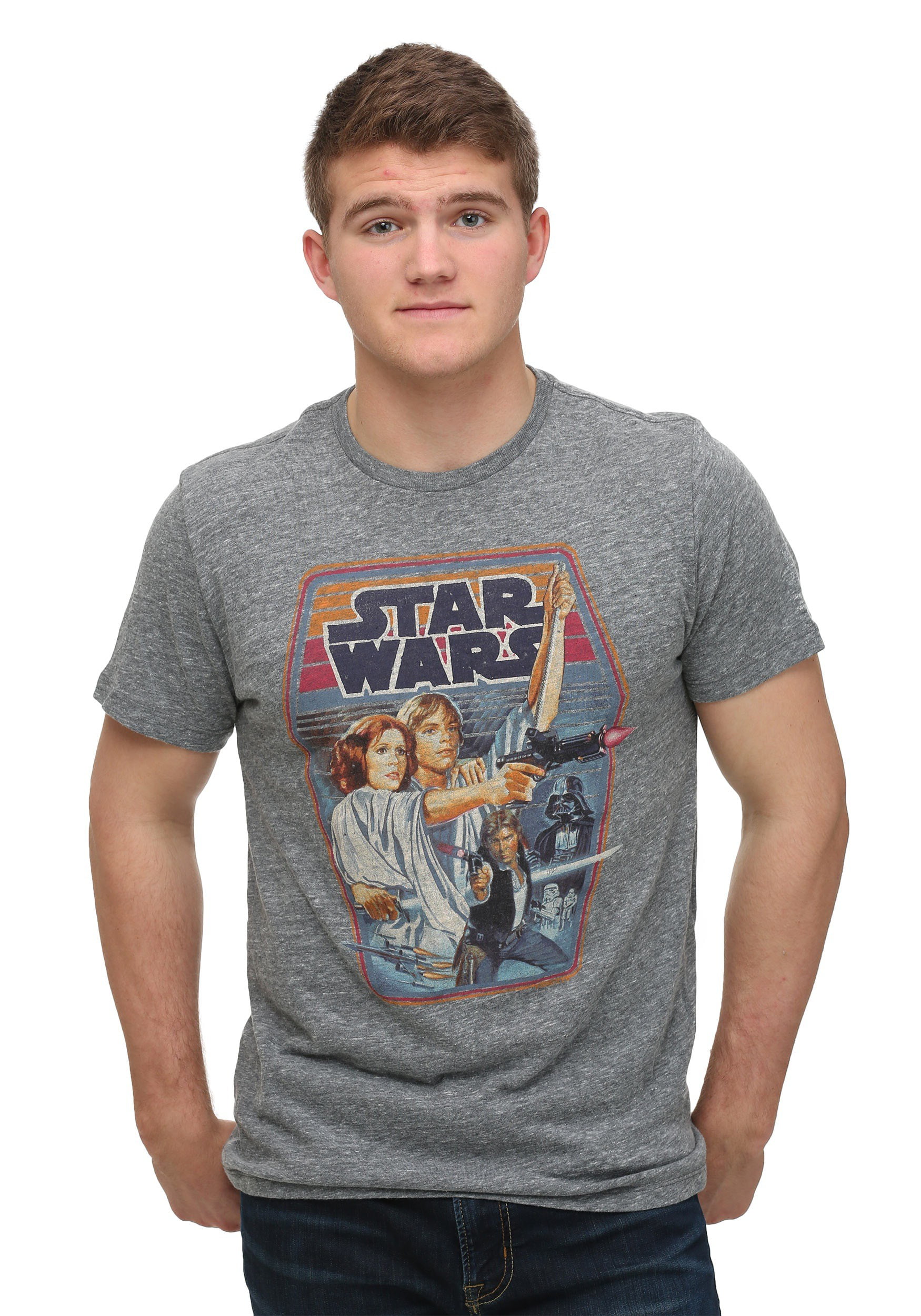 Navy Star Wars Jedi Knight Collegiate Mens T-Shirt