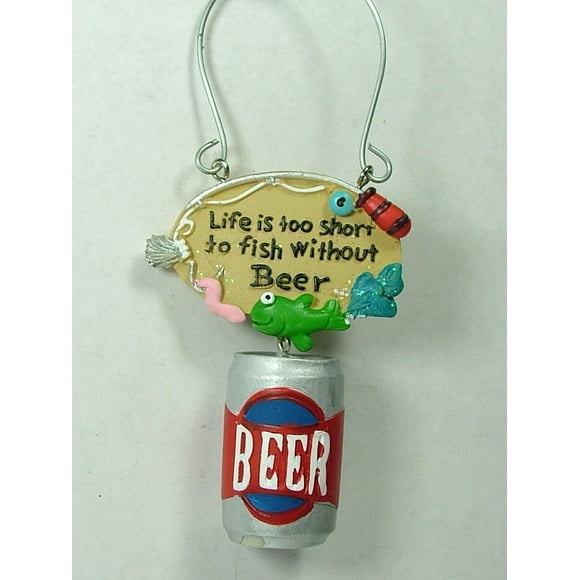 Lifes too Short Fishing Bobber Great Catch Ornement d'Arbre de Noël