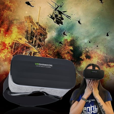 TOPINCN Virtual Reality Headset 3D VR Glasses Goggles for 4"-6.0" Android iOS Win Smartphones, 3D VR Glasses,VR Glasses