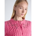 thumbnail image 4 of Free Assembly Women's and Women’s Plus Embellished Cable Knit Cardigan, Midweight, XS-4X, 4 of 5