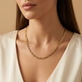 thumbnail image 5 of Pompeii 14k Yellow Gold-filled Figaro Link Chain Necklace (,), 5 of 6