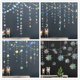 thumbnail image 3 of Xiao Hua Paquete de 5 adornos navideños holográficos láser, guirnaldas colgantes con forma de corazón, copos de nieve y estrellas arcoíris, decoraciones para fiestas 3D, forma de corazón., 3 of 3