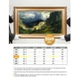 thumbnail image 5 of DECORARTS- A Storm in the Rocky Mountains by Albert Bierstadt Classic Art. Giclee print Framed art . Framed size: 36x22, 5 of 7