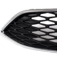 thumbnail image 4 of PIT66 Upper Centre Grilles Front Bumper ABS Grill Fit for 15-17 Ford Focus Chrome Honeycomb Style Replace F1EZ-8200A, F1EZ-8200B…, 4 of 5
