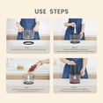 thumbnail image 6 of Food Processor, Electric Meat Grinder with 4 Stainless Steel Blades, 1.2L Food Chopper Small Grinder Meat Processor with 2 Speeds for Vegetable, Fruits, Baby Food, Meat, Garlic, 5 Cups, 6 of 8