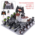 thumbnail image 4 of Figuras MOC de Lotr medievales, Lobos negros, carros montados, legión, Lotte, muñecas de acción, muñecas de ladrillo, bloques de construcción ensamblados, juguetes, 4 of 4