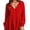 Red, variant on Babydoll Blouses for Women Plus Size V Neck Long Sleeve Tassel Peasant Tops