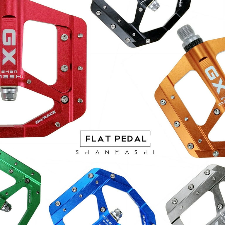 CANKER 1 Pair Road Mountain Bike Non slip Flat Pedals MTB Bicycle