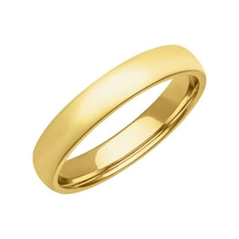 Men s 1 10 ct. t.w. Diamond Ring in Yellow Gold Tone Tungsten Wedding Band Walmart