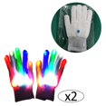 thumbnail image 1 of 2x Guantes LED que brillan , juguetes iluminados, guantes intermitentes intercambiables para el , suministros para fiestas Hugo  Iluminar guantes, 1 of 10