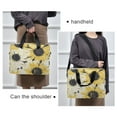thumbnail image 6 of 16" Laptop Tote Bag Laptop Sleeve Case Computer Briefcase for Work & Travel Yellow and White Sunflower, 6 of 8
