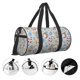 thumbnail image 3 of Fotbe Summer Time With Gnome Bolsa Deportiva de Lona Plegable con Estampado, Bolsa de Gimnasio con Bolsillo Seco/Húmedo, Bolsa de Viaje Ultraligera de Gran Capacidad, 3 of 6