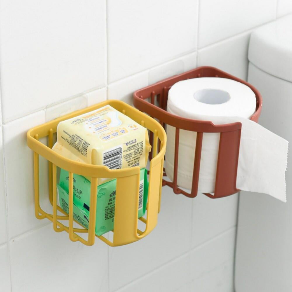 Vacuum suction cups Sanitary Toilet Paper Holder Tissue Box Kitchen Bathroom  Storage Rack Roll Paper Tis…