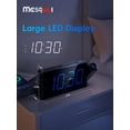 thumbnail image 2 of Projection Alarm Clock with 7" LED Display, Adjustable Dimmer, 5 Volume Levels, 9-Minute Snooze, Dual Alarm Functionality, USB Charging Port, 2 of 10