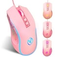 thumbnail image 5 of Gaming Mouse Wired,USB Computer Mouse with 4 Adjustable DPI,7 Breathing Lights,6 Key Buttons,Ergonomic Optical Mice for PC,Laptop,Windows,Mac,Vista,Linux,Gamer-Pink, 5 of 9