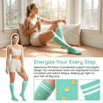 thumbnail image 3 of NICELF Compression Socks for Women & Men, 20-30 mmHg Knee High Stockings, 4 Pairs Support Circulation Socks for Nurse, Travel, Athletic, Cycling, 3 of 7