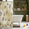 thumbnail image 3 of Manfei Wild Duck Print Shower Curtain 72Wx72L,Rustic Bird Bathroom Curtain, 3 of 5