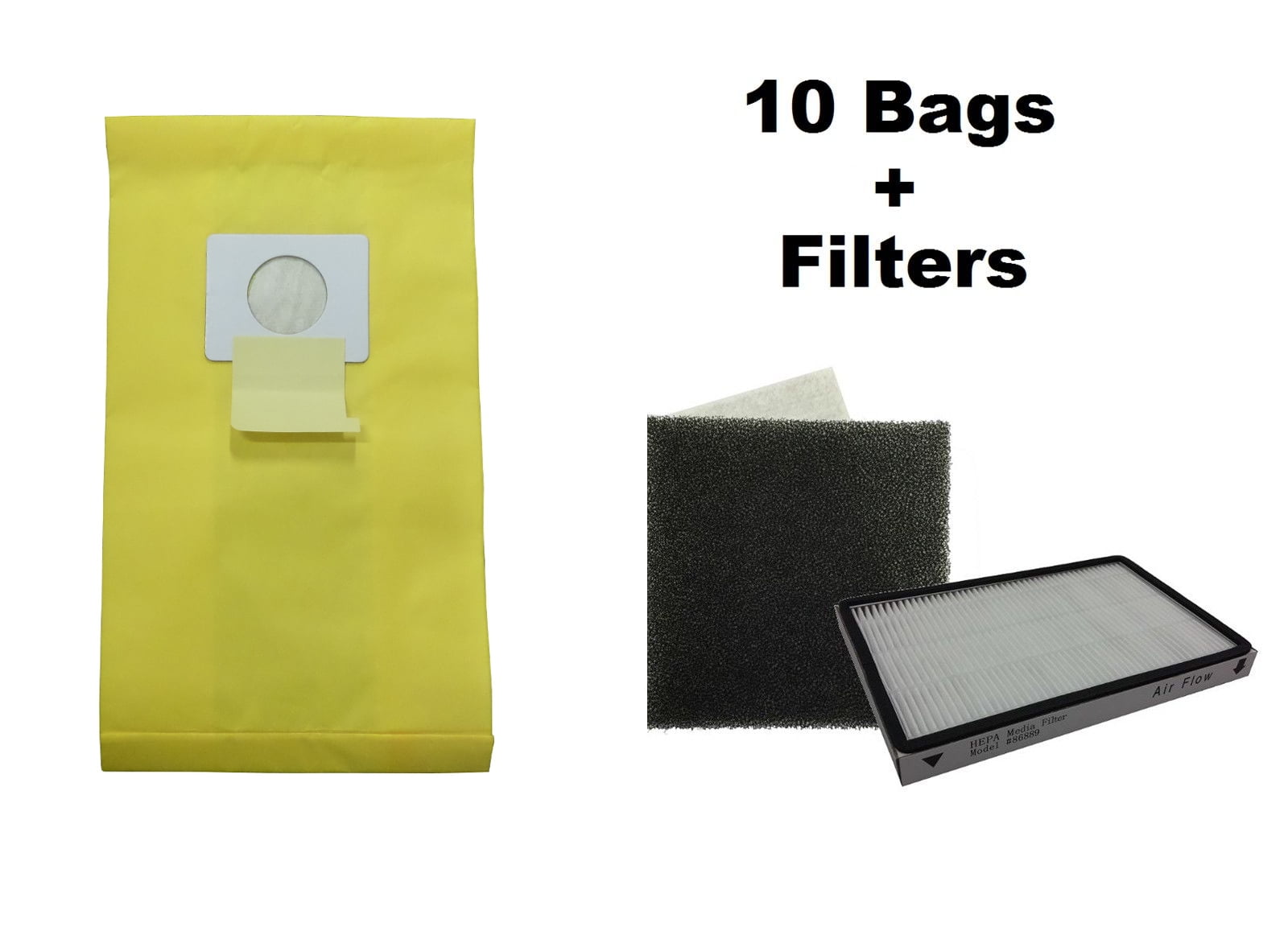 10 Bags for Kenmore Progressive Canister Vacuum Cleaner 5055 C EF1 CF1