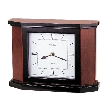 Bulova B1881 Holyoke Clock, Cherry Brown