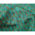 thumbnail image 4 of oneOone Silk Tabby Fabric Leaves & Floral Block Printed Craft Fabric BTY 42 Inch Wide, 4 of 4