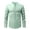 Light Green, variant on Men's Banded Collar Dress Shirts Long Sleeve Button Down Shirt Casual Solid Formal Regular Fit Blouse Business Work Tee