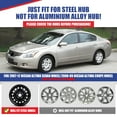 thumbnail image 3 of 4Pcs/Set 16" Hubcaps Wheel Rims Cover for 2007-2012 Nissan Altima/2008-2009 Nissan Altima Coupe Compatible with Steel Wheels Bolt on Installation(16-inch,Black Matte), 3 of 7