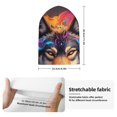 thumbnail image 2 of Yiaed Colorful Wolf Head Print Winter Beanie for Men Women, Fleece Lined Beanie Soft Warm Knit Hat Ski Stocking Cuffed Ca, 2 of 6