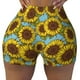 thumbnail image 2 of Fotbe Sunflowers Shorts Sin Costuras – Shorts Deportivos de Cintura Alta para Mujer, Elásticos para Gimnasio, Yoga, Running o Ciclismo-Medium, 2 of 8