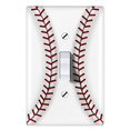 thumbnail image 1 of WIRESTER Single Gang Toggle Light Switch PlateWall Plate Cover for Sports Fan Player Baseball S1, 1 of 1