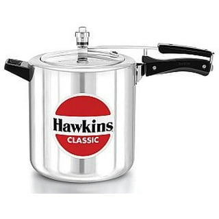 Hawkins H56 Hevibase Induction Compatible Aluminum Pressure Cooker, 5-Liter,SILVER