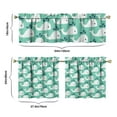 thumbnail image 6 of Kitchen Curtains 24 Inch Short - 3 Panel Set, Shark Whale Dolphin Ocean Theme, Rod Pocket Window Curtain, 100% Polyester for Nautical Farmhouse Kitchen, Easy Wash, 6 of 6
