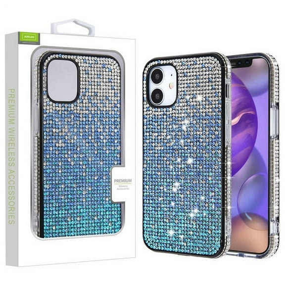 Airium Crystals Sparks Case For Apple Iphone 12 Mini 5.4 - Blue Gradient