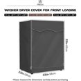 thumbnail image 2 of Outdoor Washing Machine Cover, Dryer Protection Cover, Dustproof and Anti-aging Washing Machine Cover(Gray, 60 X 60 X 85 Cm), 2 of 5