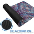 thumbnail image 6 of Long Mouse Pads for Desk,Blue Ethnic Paisley Pattern Desk Mats on Top Of Desks, Desk Mouse Pad Extra Large with 3mm Non-Slip Base and Stitched Edge for Gaming,Office,Work,Home 31.5"x11.8", 6 of 6