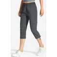 thumbnail image 3 of Rosvigor Womens Cargo Capris Lightweight Hiking Pants Outdoor Athletic Quick Dry Travel Pants with Pockets, 3 of 8