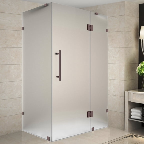 Aston SEN987F-ORB-5032-10 72" High X 50" Wide X 32" Deep Hinged Frameless Shower Enclosure