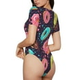 thumbnail image 3 of Easygdp Donuts1 Women'S Waist-Cinching Short-Sleeved Onesie, Olastic Onesiet,Snaps At Bottom,Easy To Put On And Take Off - Medium, 3 of 9