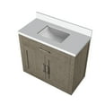 thumbnail image 2 of Abbey 36 in W x 22 in D Grey Oak Single Bath Vanity and Cultured Marble Top, 2 of 6