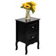 thumbnail image 2 of GoDecor Black Night Table Storage Table,Wood End Table Nightstand,Size 40x30x60cm(L x W x H), 2 of 5