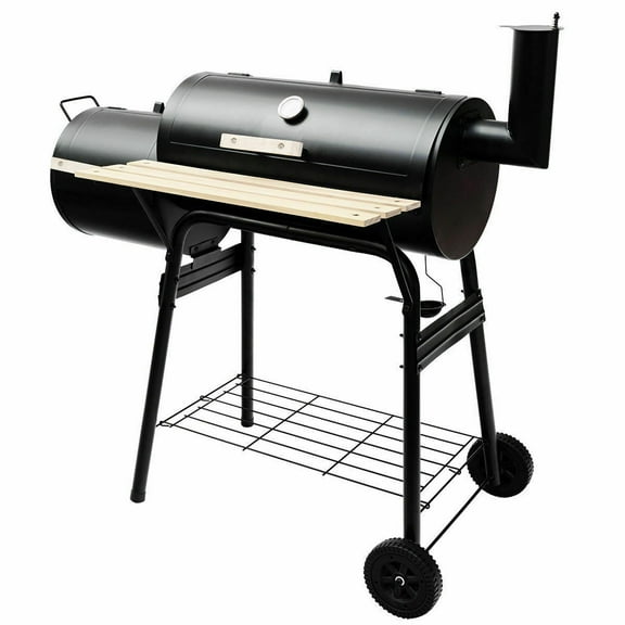 Outdoor BBQ Grill Charcoal Barbecue Pit Patio Backyard Meat Cooker Smoker