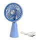thumbnail image 1 of Ventilador de mano recargable por USB, ligero, ajustable, silencioso, para escritorio azul, 1 of 9