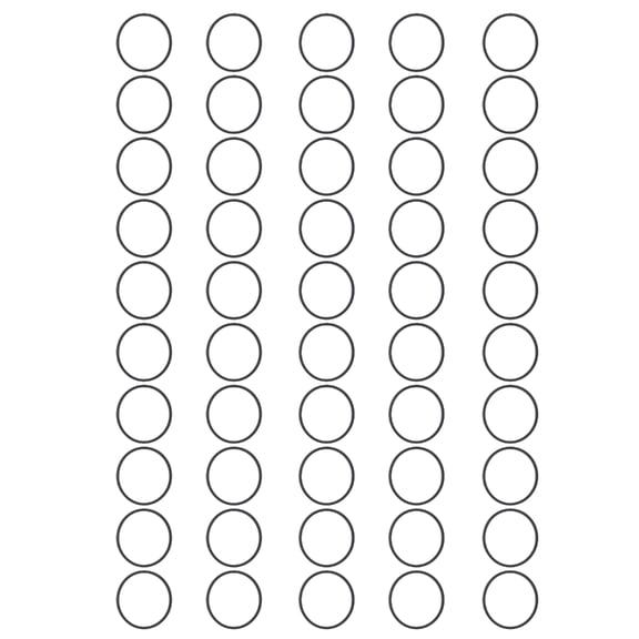 50PCS Assorted Size Rubber Drive Belts 1.2mm Tape Machine Belt 25/28/30mm