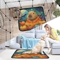 thumbnail image 6 of Washable Pet Pee Pads with Super Absorbent Reusable Training Pads for Dogs & Cats Capybara and Pumpkins, 6 of 6