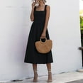 thumbnail image 2 of Outfmvch black dresses for women Bodycon Sleeveless Knee Length Club Tank Dress womens dresses fall dresses, 2 of 9