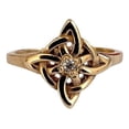 thumbnail image 2 of JOYARIS Anillo Nudo De Bruja Celta En Oro 10k Fabricado A Medida Talla 2 AN-0000267, 2 of 4
