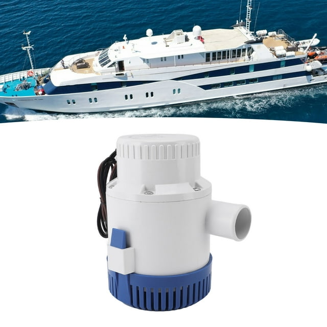 3700gph Bilge Pump, 3700gph With ABS Housing Lightweight Insulator Water Cooled Engine Boat RV Pond Pool Spa