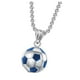 thumbnail image 1 of Collar con colgante de fútbol, baloncesto y fútbol americano en 3D de acero inoxidable, pendientes unisex, joyas para niños, hombres y mujeres, regalo para aficionados, 1 of 8