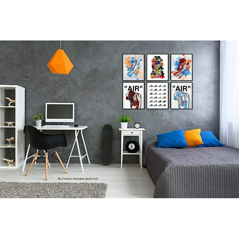 Hypebeast Sneaker Poster – Unframed Set of (8 x 10 Inch) – AJ
